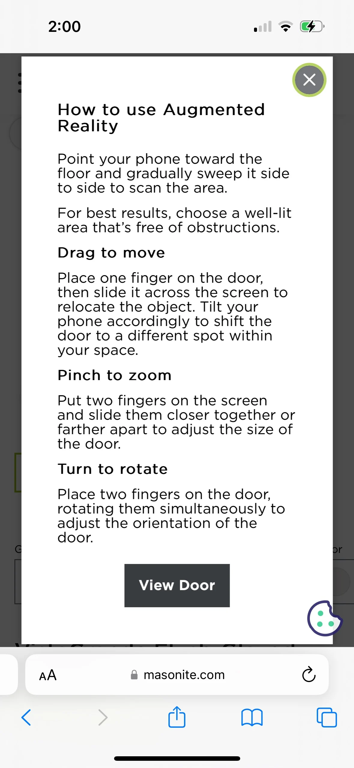 instructions for using augmented reality